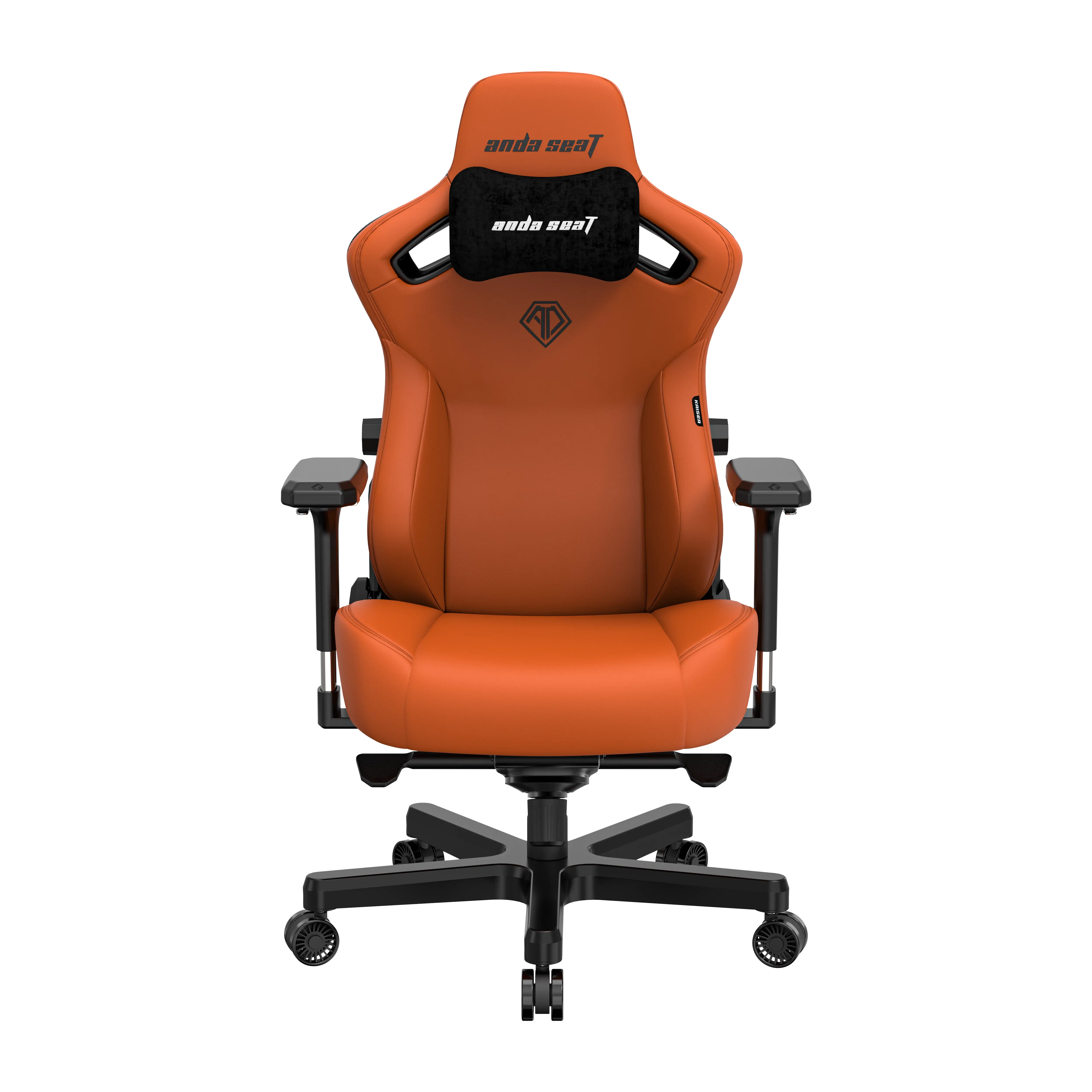 Fotel Anda Seat Kaiser 3 XL Gamingowy do 200kg Skóra ECO Pomarańczowy