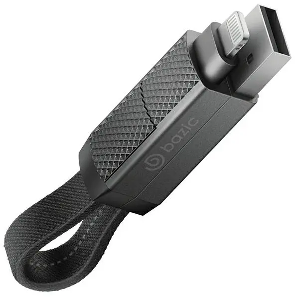 Kabel Energea Bazic GoCharge Alucable 4w1USB-A/USB-C - USB-C/Lightning 0,15m Czarny