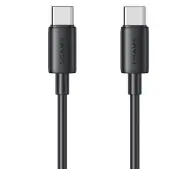 USAMS SJ711USB01 USB-C do USB-C 1m Czarny