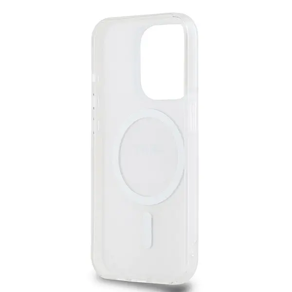 Etui DKNY IML Mono & Stripe MagSafe do iPhone 15 Pro Różowy