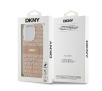 Etui DKNY IML Mono & Stripe MagSafe do iPhone 15 Pro Różowy