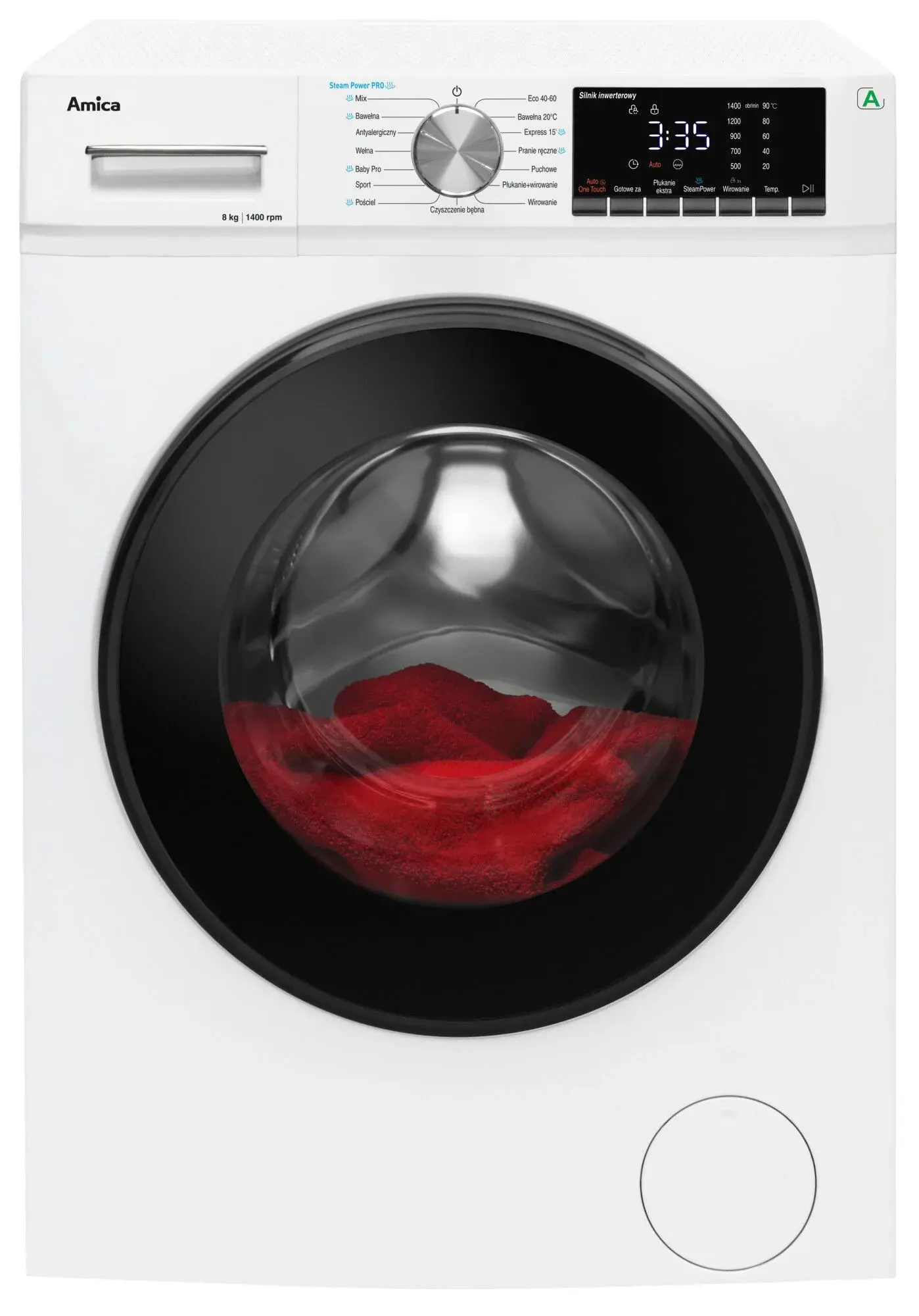 Pralka Amica WA5S814ALiSEU Slim 8kg 1400 obr/min