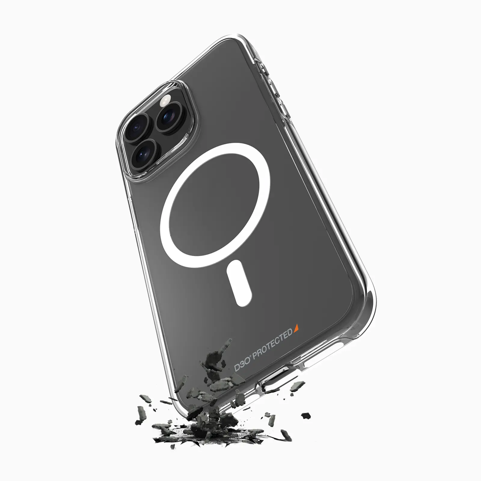 Puro D3O do iPhone 15 Pro Przeźroczysty