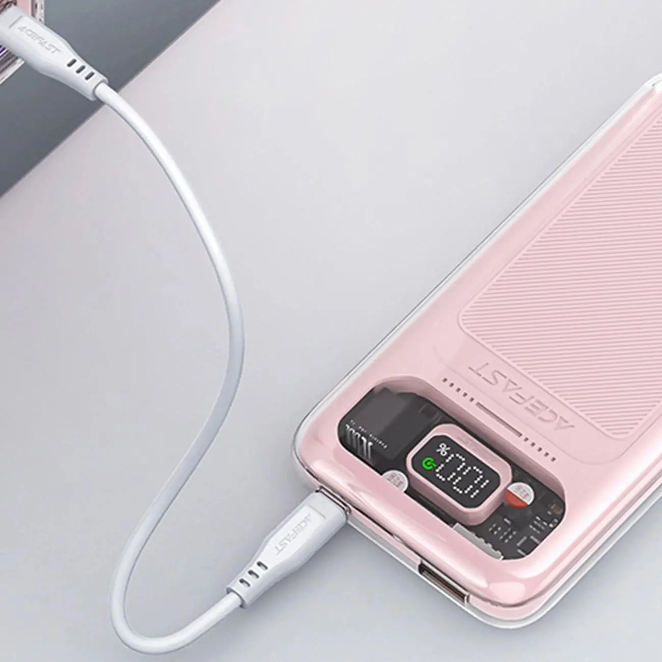 Powerbank Acefast Sparkling 10000mAh 30W Różowy