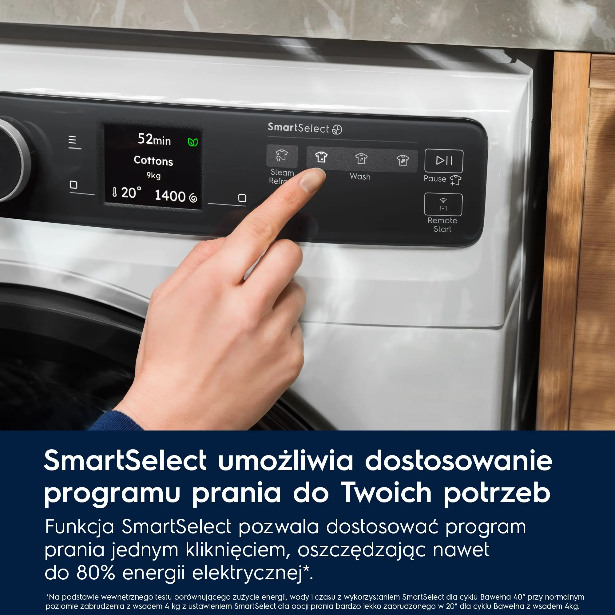Pralka Electrolux 800 UltraCare EW8F5417ACP 10kg 1400obr/min Zdalne sterowanie
