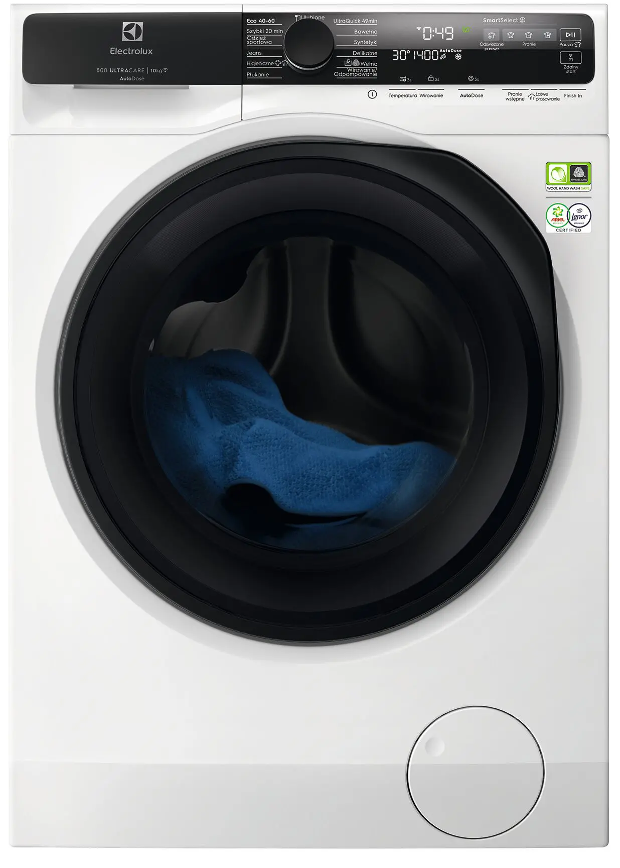 Pralka Electrolux 800 UltraCare EW8F5417ACP 10kg 1400obr/min Zdalne sterowanie