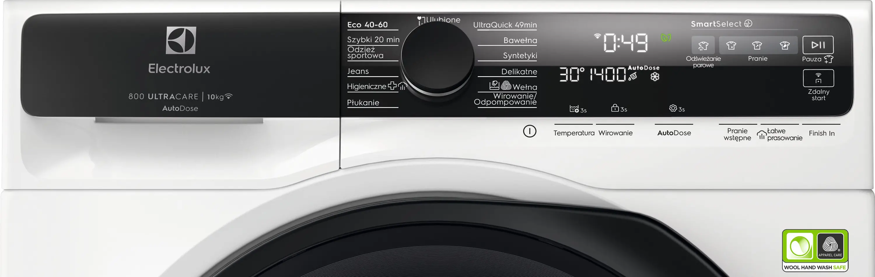 Pralka Electrolux 800 UltraCare EW8F5417ACP 10kg 1400obr/min Zdalne sterowanie