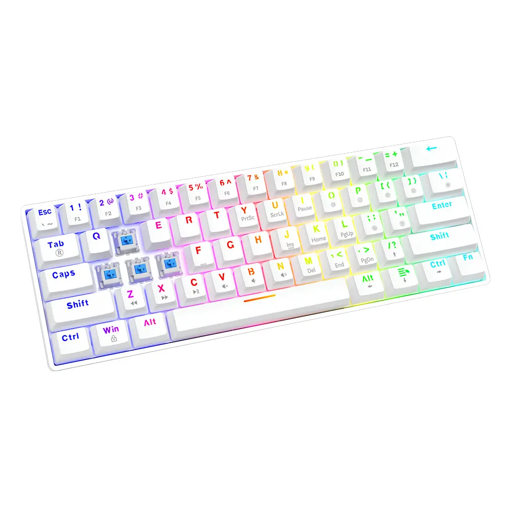 Klawiatura mechaniczna Savio Whiteout X2 Outemu Blue Hot Swap Biały