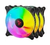Wentylator Savio Blast Fan Set 120mm 3 szt. ARGB Czarny