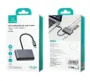 Hub USB USAMS SJ627HUB01 4w1 2xUSB 2.0/USB 3.0/ USB-C Szary