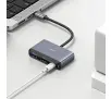 Hub USB USAMS SJ627HUB01 4w1 2xUSB 2.0/USB 3.0/ USB-C Szary