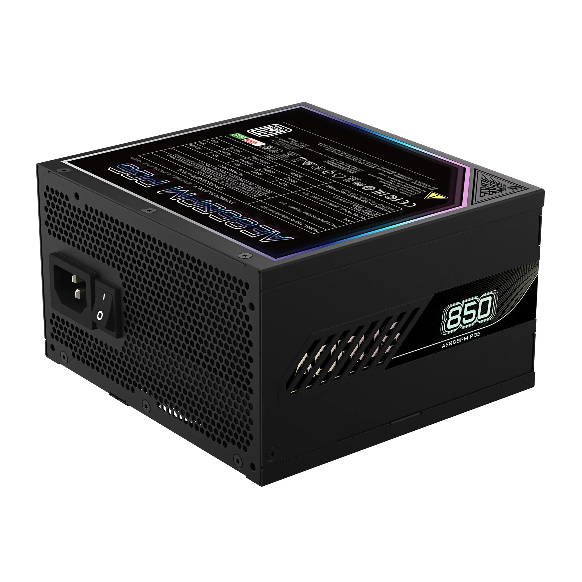 Zasilacz Gigabyte GP-AE850PM PG5 850W PCIE5.0 120mm 80+Platinum Czarny