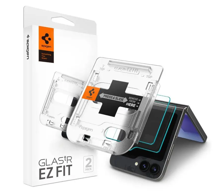 Szkło hartowane Spigen GLAS.tR EZ Fit AGL07972 do Samsung Galaxy Z Flip 6 2szt