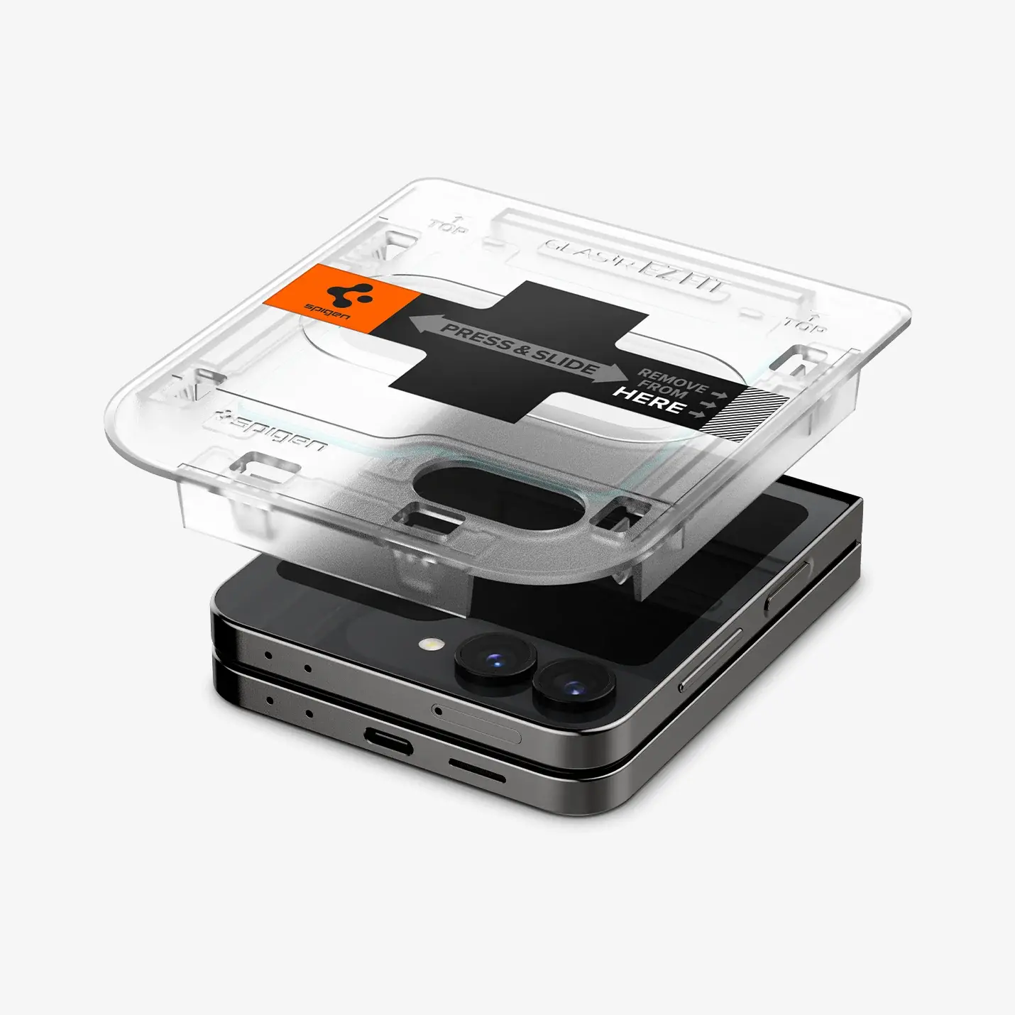 Szkło hartowane Spigen GLAS.tR EZ Fit AGL07972 do Samsung Galaxy Z Flip 6 2szt