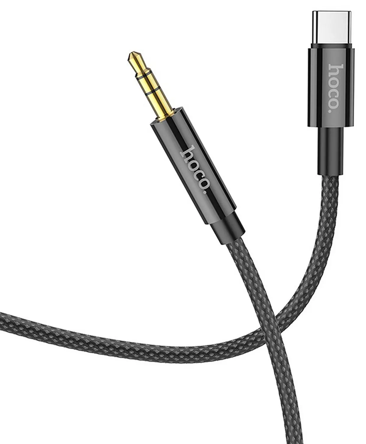 Kabel Hoco AUX jack 3,5mm do USB-C UPA19 1m Czarny
