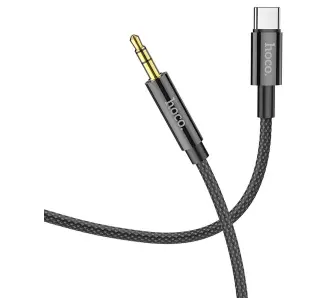 Kabel Hoco AUX jack 3,5mm do USB-C UPA19 1m Czarny