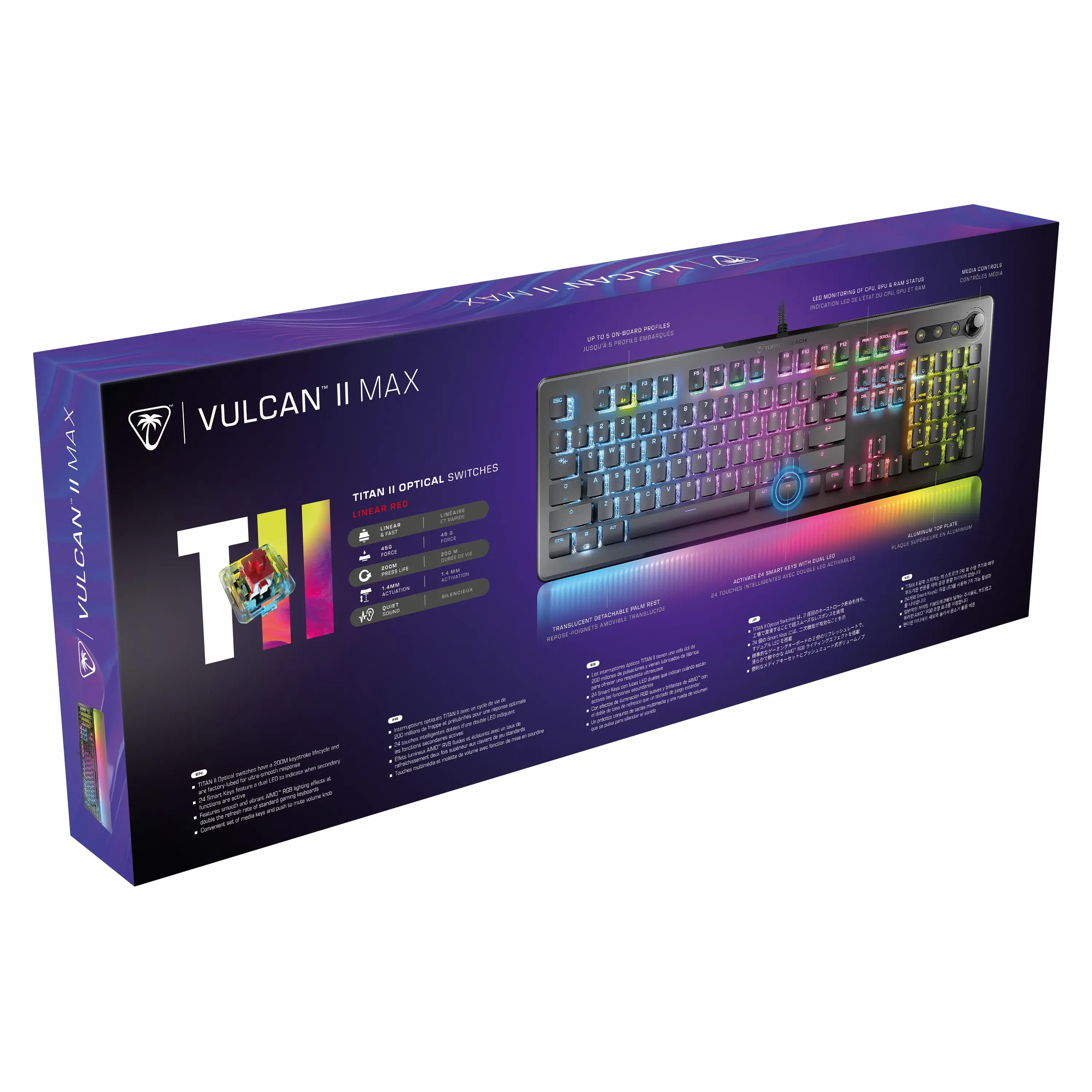 Klawiatura mechaniczna Turtle Beach Vulcan II Max Czarny