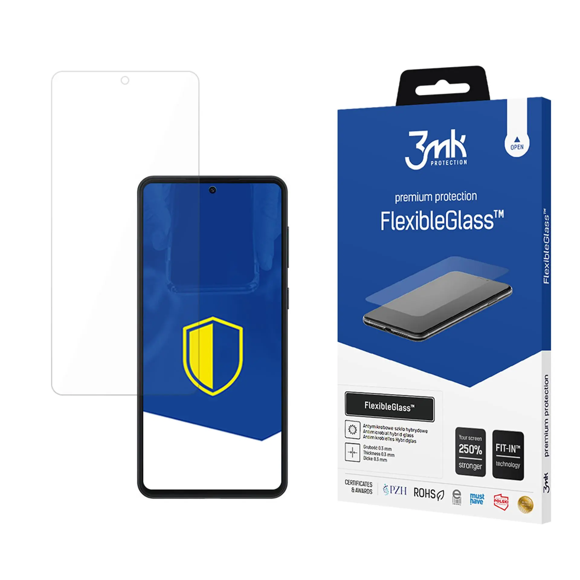 Szkło hybrydowe 3mk FlexibleGlass do Samsung Galaxy M55