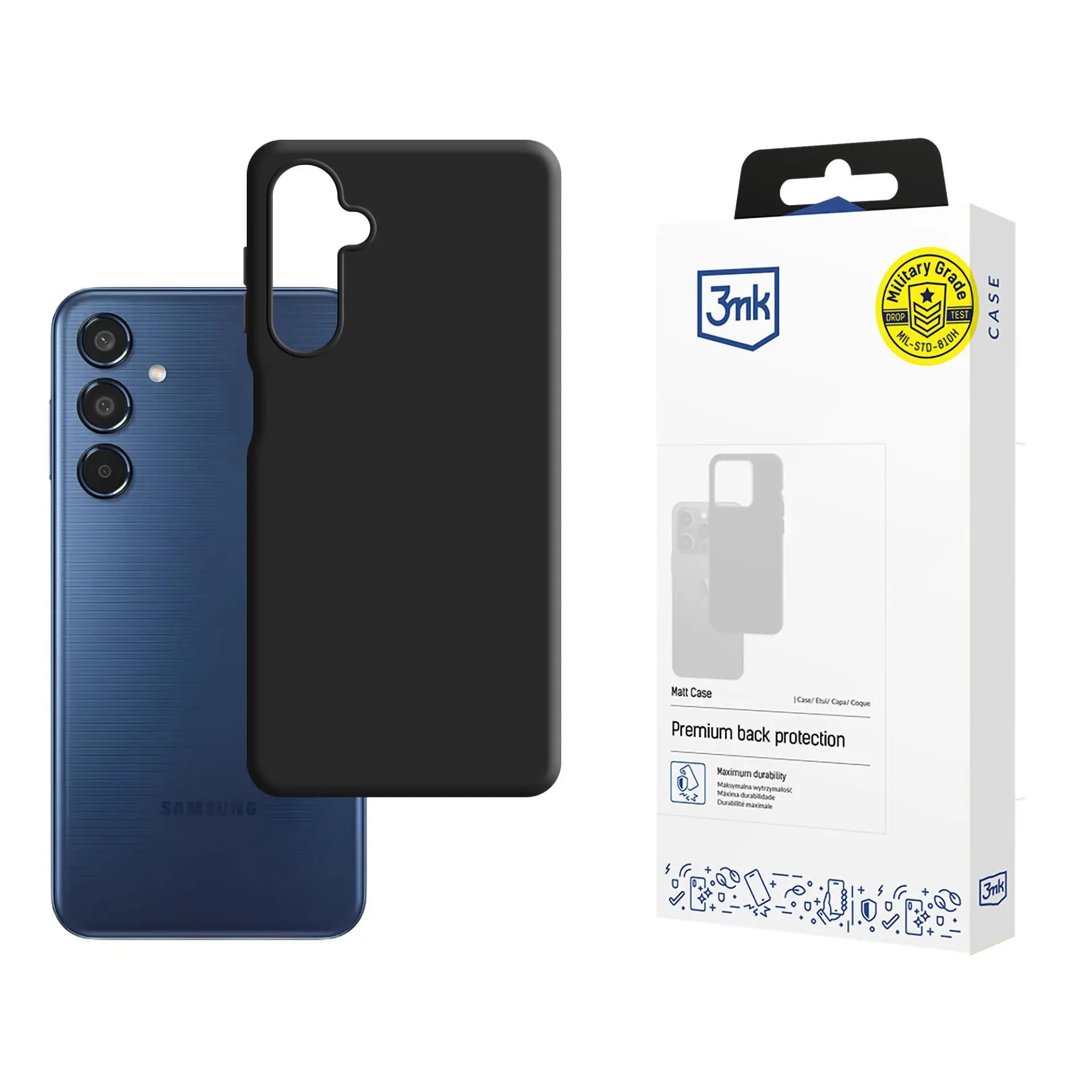 3mk Matt Case do Samsung Galaxy M35 5G Czarny