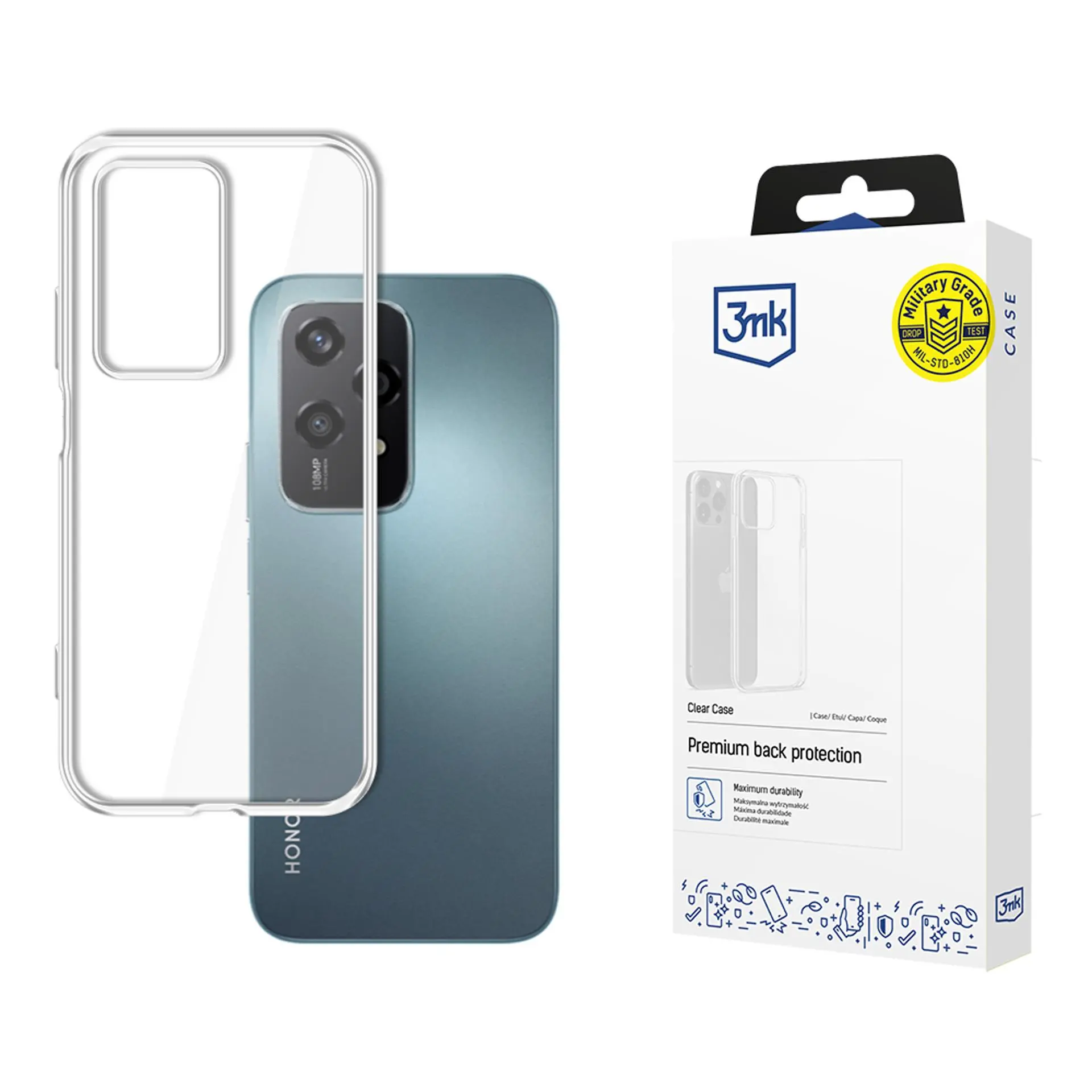 Etui 3mk Clear Case do Honor 200 Lite Przezroczysty