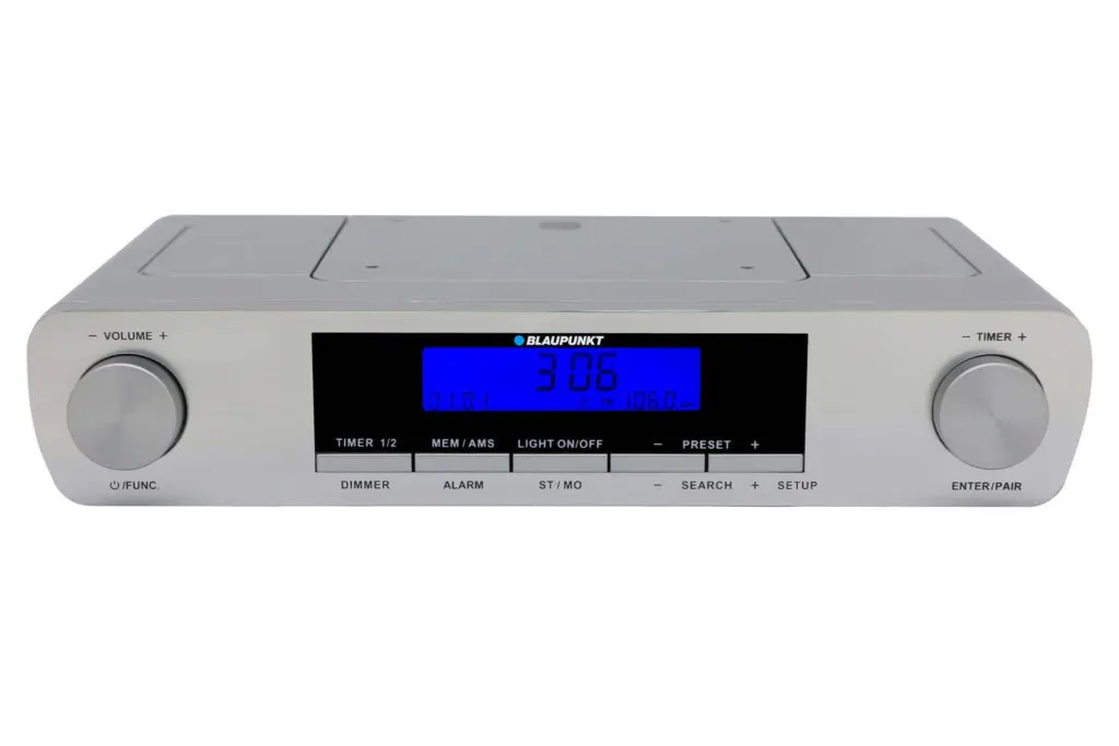 Radioodbiornik Blaupunkt KR14BT Radio FM Bluetooth Srebrny