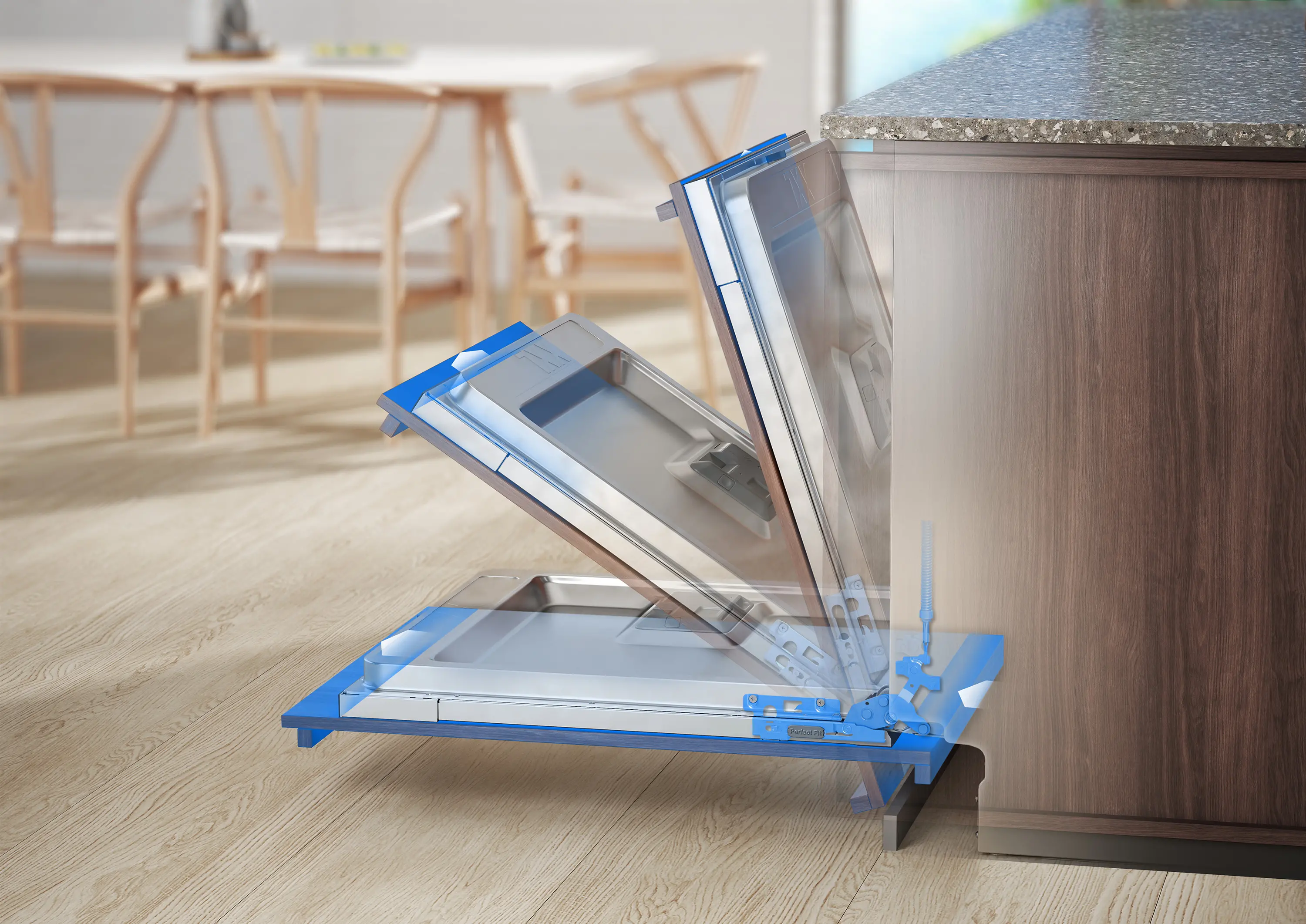 Zmywarka Electrolux 700 GlassCare EEG88500L 60cm Automatyczne otwieranie drzwi Szuflada na sztućce