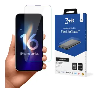 Szkło hybrydowe 3mk FlexibleGlass do iPhone 16 Plus