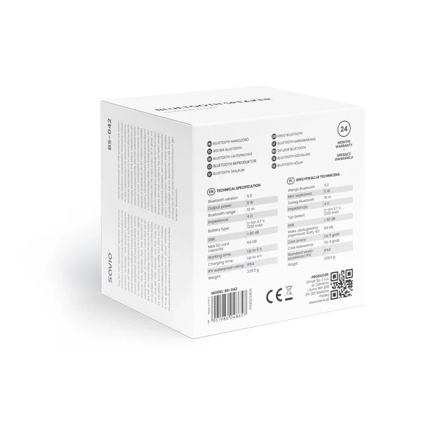 Głośnik Bluetooth Savio BS-042 5W Niebieski