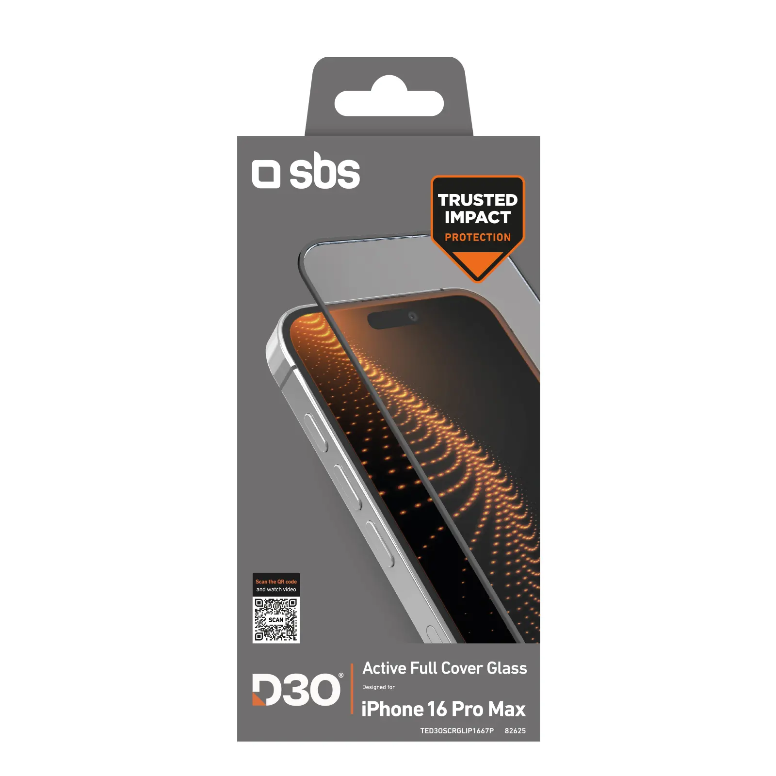 Szkło hartowane SBS D3O iPhone 16 Pro Max