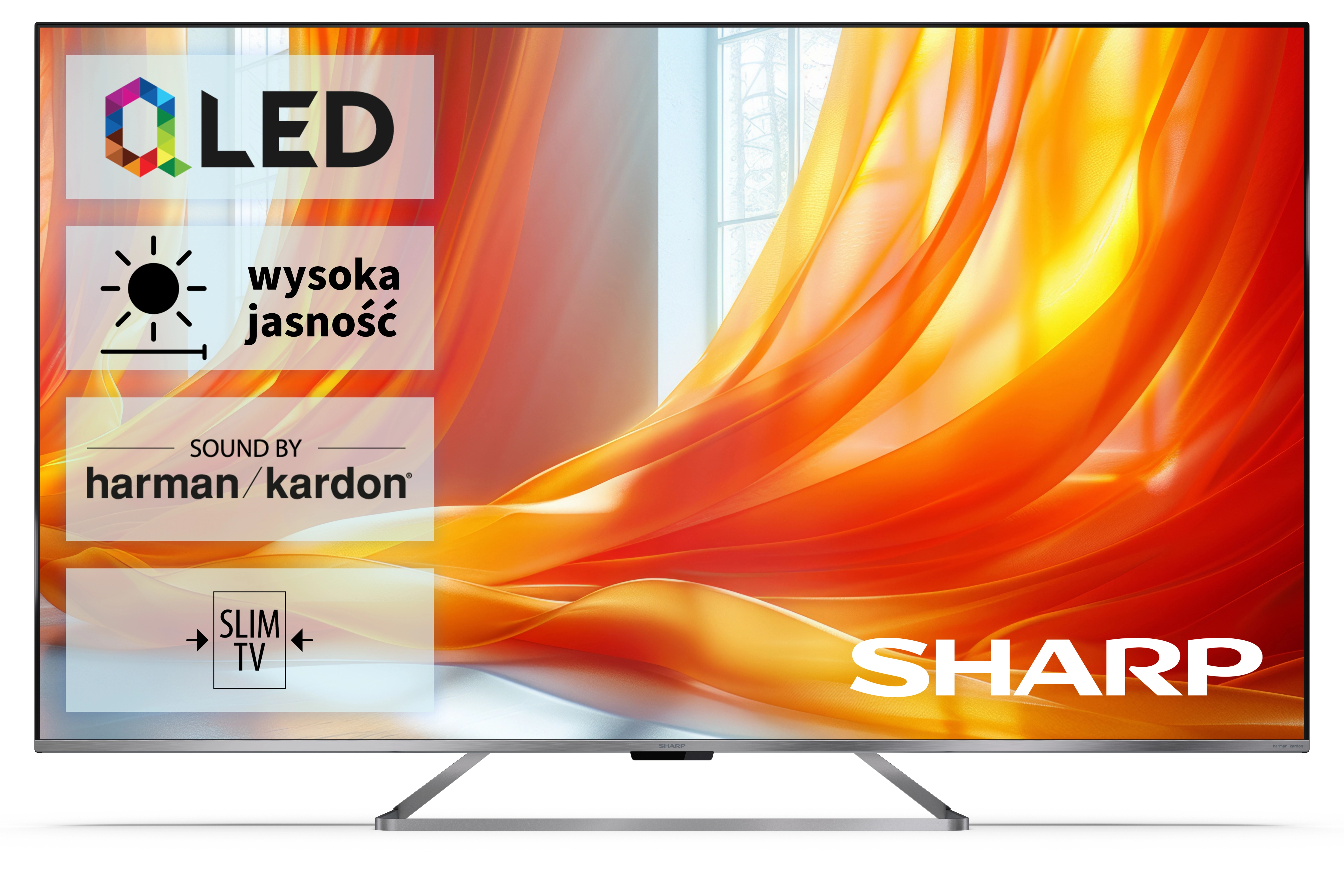 Telewizor Sharp 75GP7465 75" QLED 4K Google TV Dolby Vision Dolby Atmos HDMI2.1 DVB-T2
