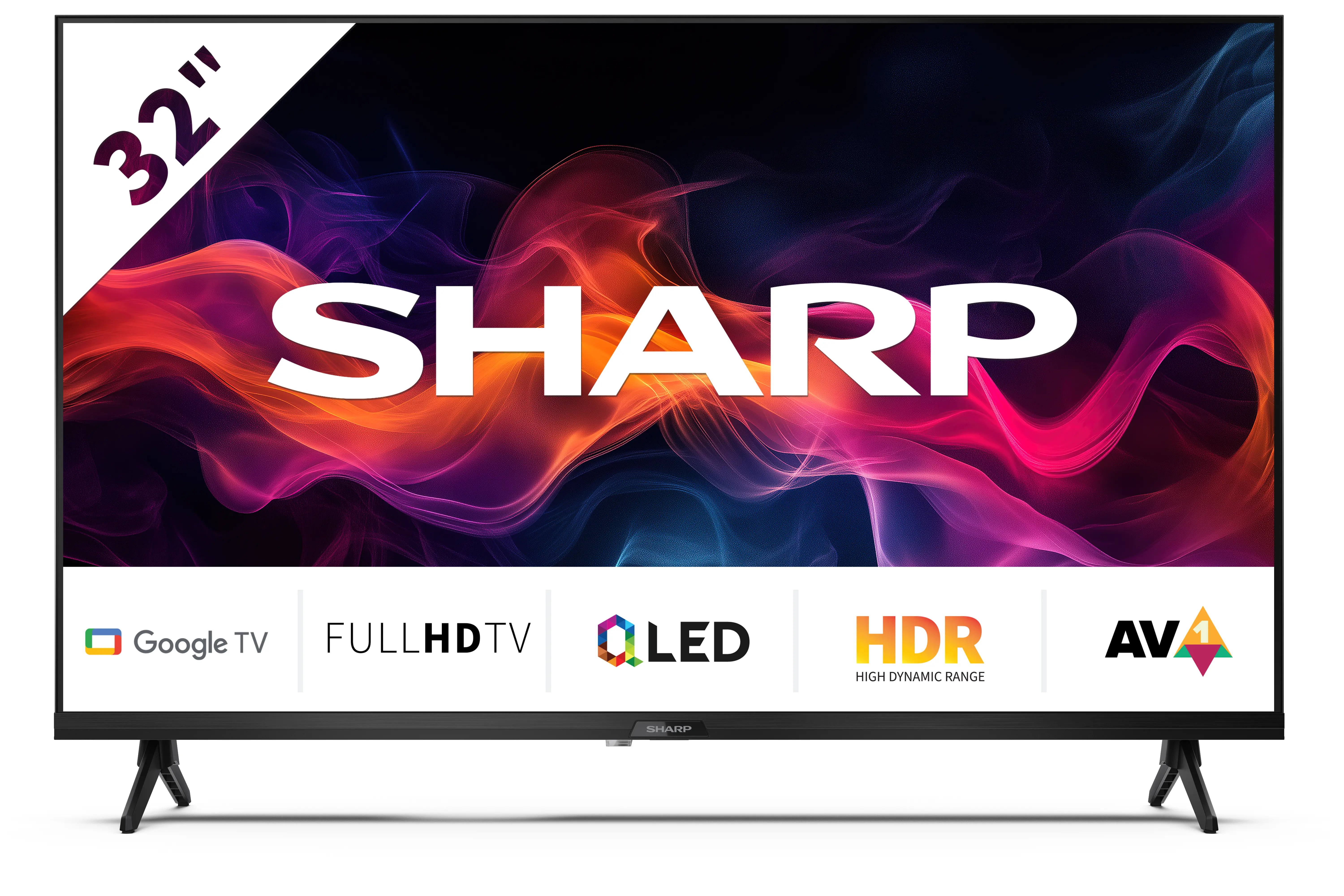 Telewizor Sharp 32GF3465E 32" QLED Full HD GoogleTV DVB-T2