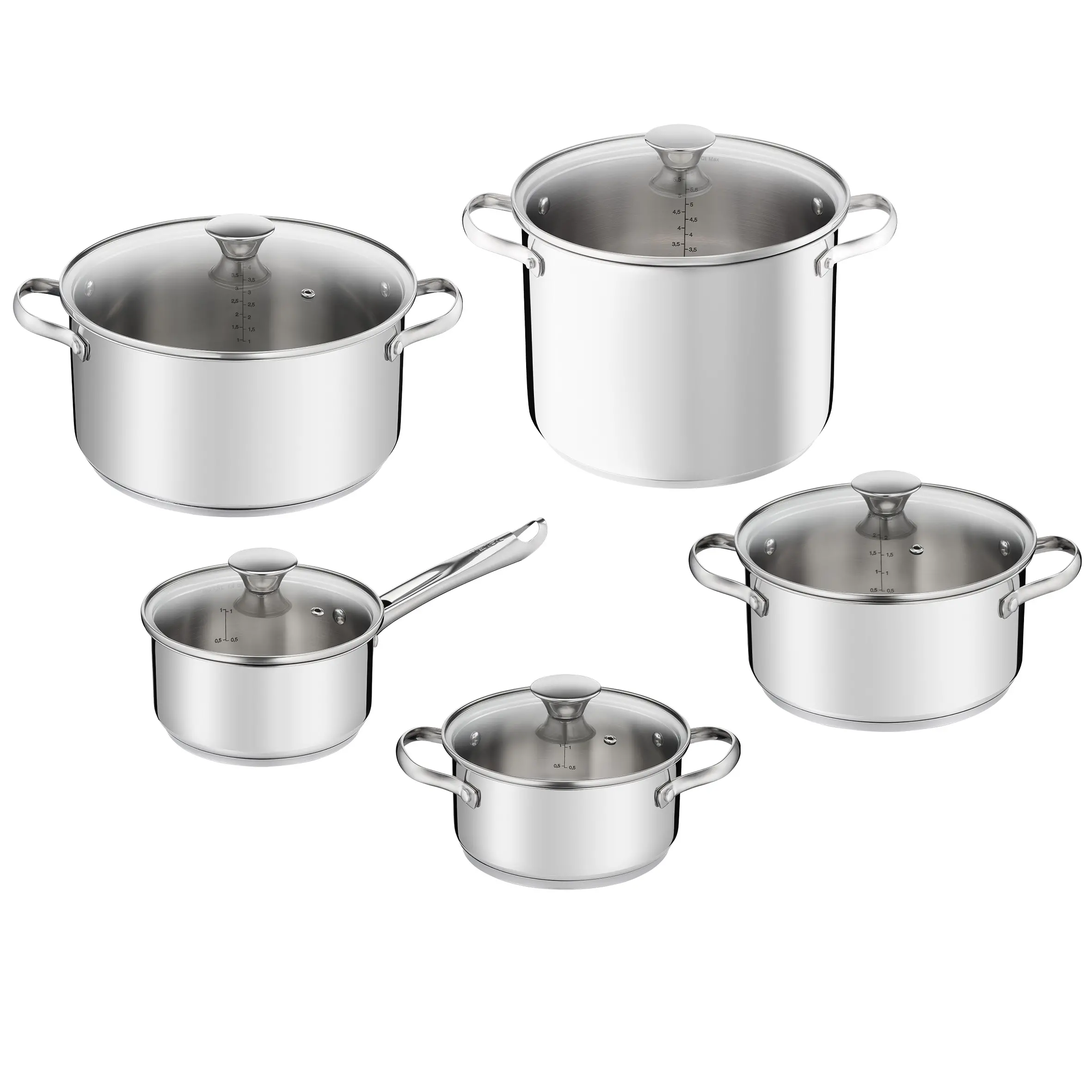 Tefal Daily Cook H054AS55 Indukcja Stal nierdzewna 10 elementów