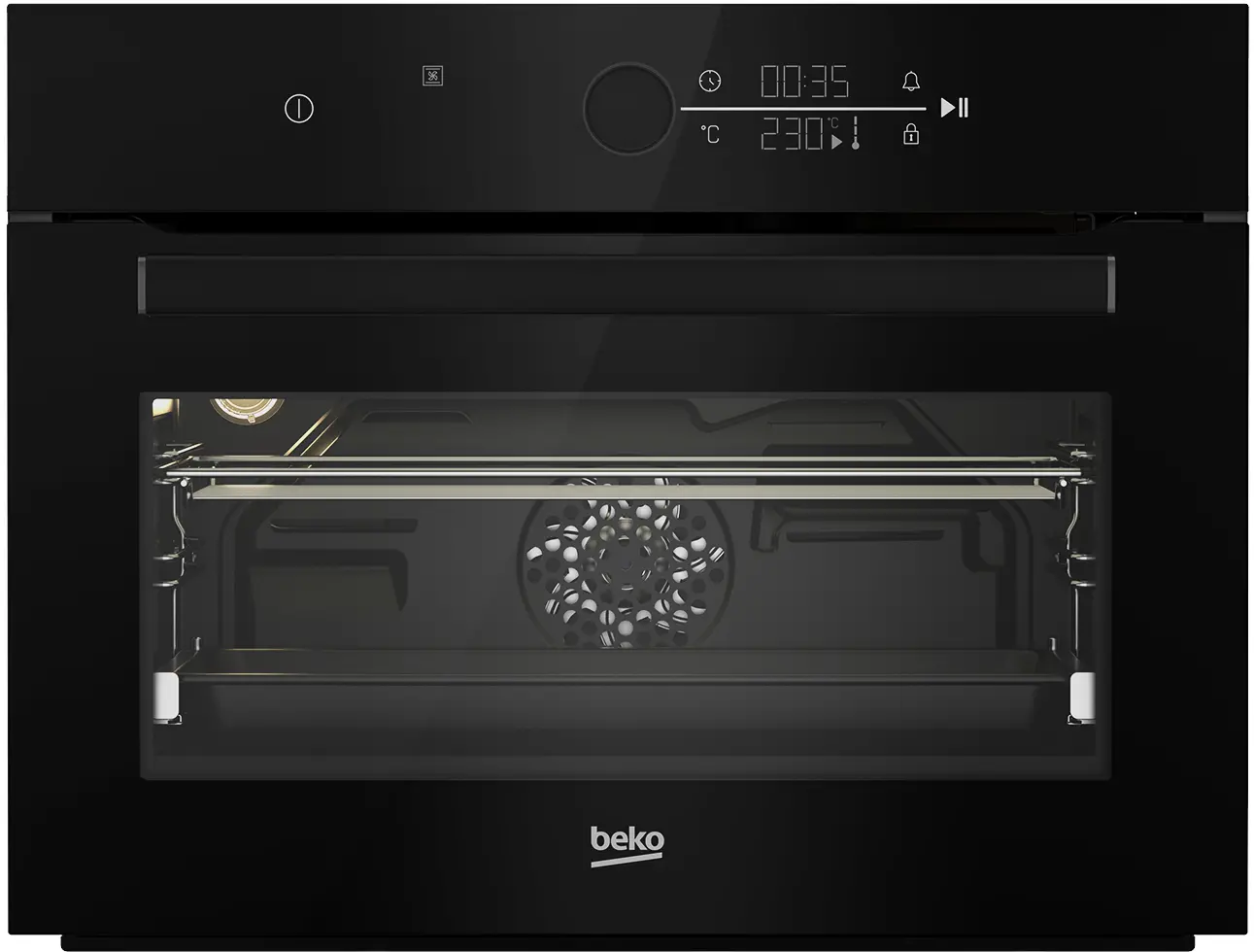 Piekarnik elektryczny Beko BBCM17400B bPro500 Termoobieg Czarne szkło