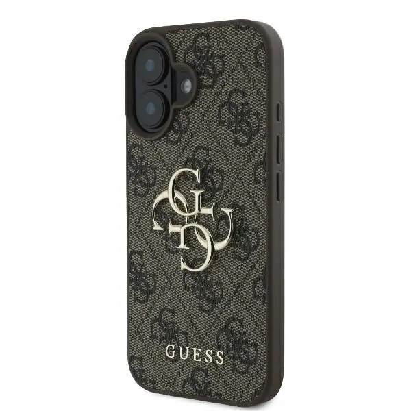Etui Guess hardcase 4G Big Logo do iPhone 16 Brązowy