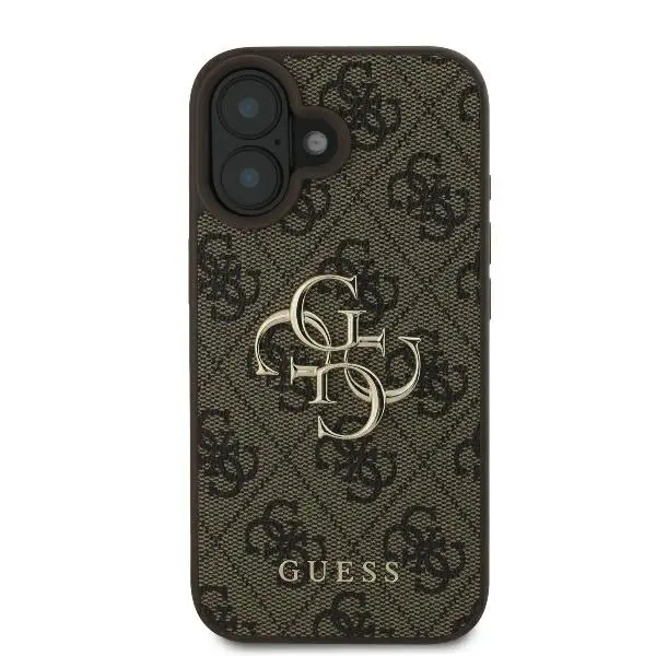 Etui Guess hardcase 4G Big Logo do iPhone 16 Brązowy