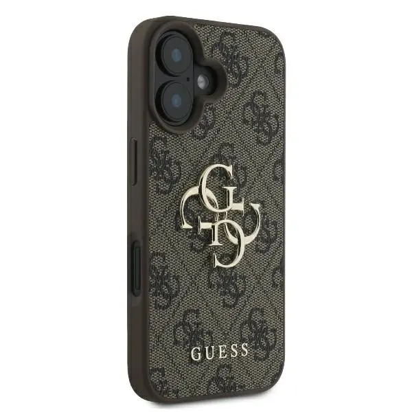 Etui Guess hardcase 4G Big Logo do iPhone 16 Brązowy