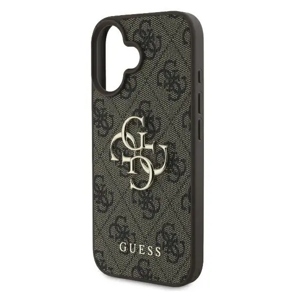 Etui Guess hardcase 4G Big Logo do iPhone 16 Brązowy