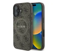 Guess hardcase 4G Ring Classic Logo MagSafe  iPhone 16 Plus Brązowy