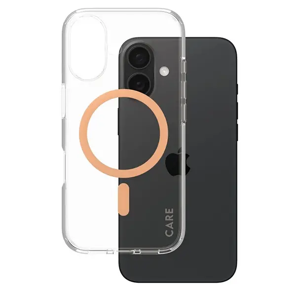 Etui PanzerGlass Flagship MagSafe do iPhone 16 Brzoskwiniowy
