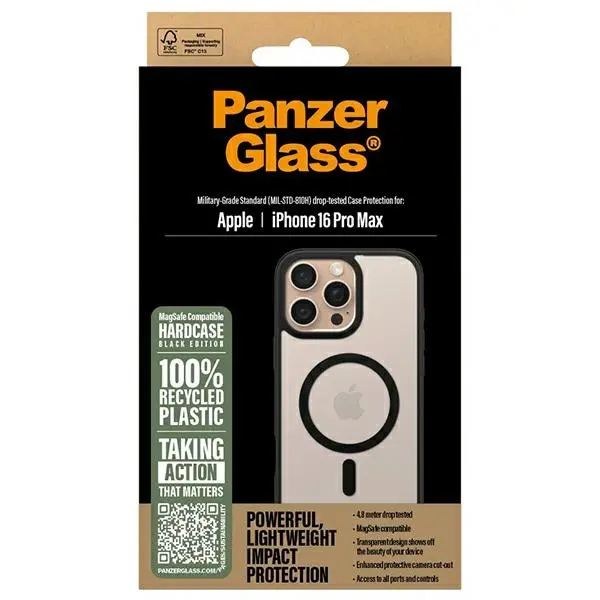 Etui PanzerGlass HardCase MagSafe do iPhone 16 Pro Max Czarny
