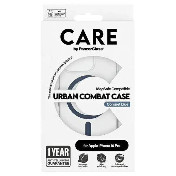 Etui PanzerGlass Flagship Case MagSafe do iPhone 16 Pro Niebieski