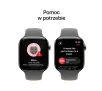 Apple Watch Series 10 GPS + Cellular 46mm z tytanu w kolorze naturalnym pasek sportowy górska szarość M/L