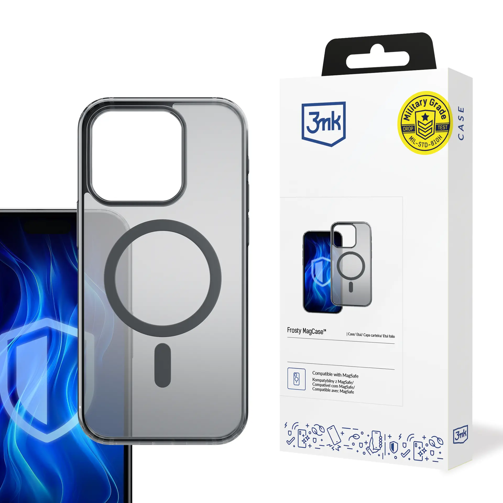 Etui 3mk Frosty MagCase do iPhone 16 Pro Czarny