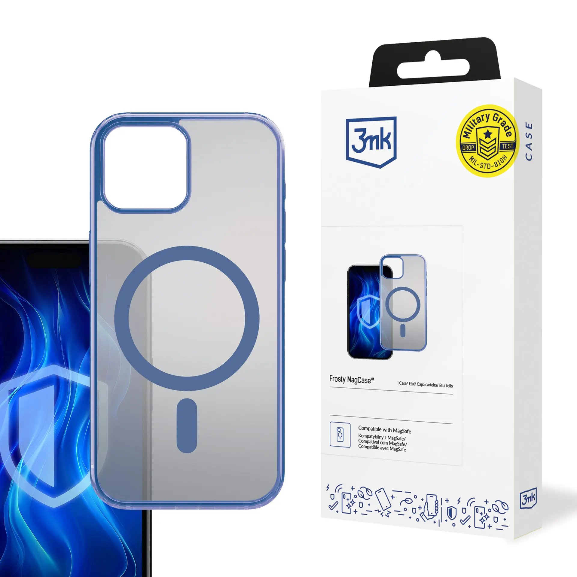 Etui 3mk Frosty MagCase do iPhone 13 Niebieski