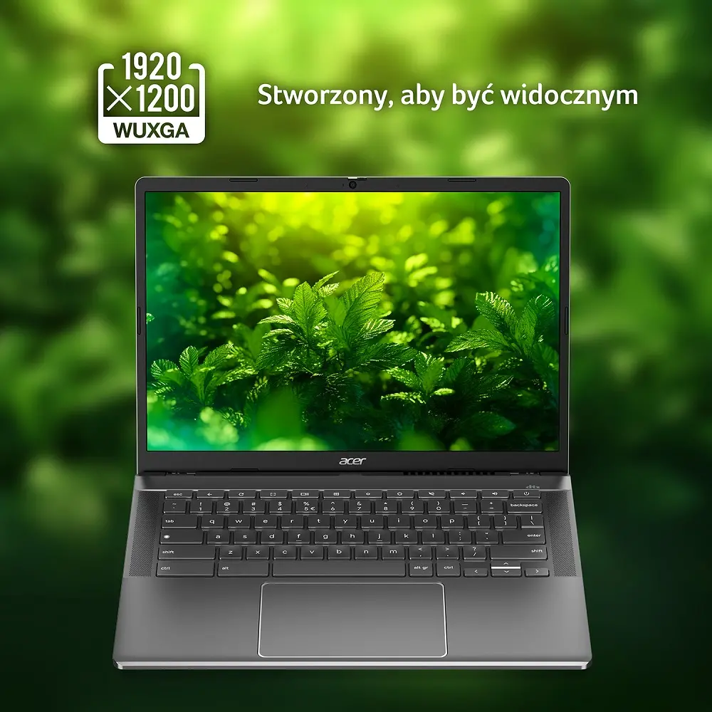 Laptop chromebook Acer Chromebook Plus 514 Google AI laptop CB514-3H-R36J 14" R5 7520C 8GB RAM 512GB Dysk SSD ChromeOS Szary