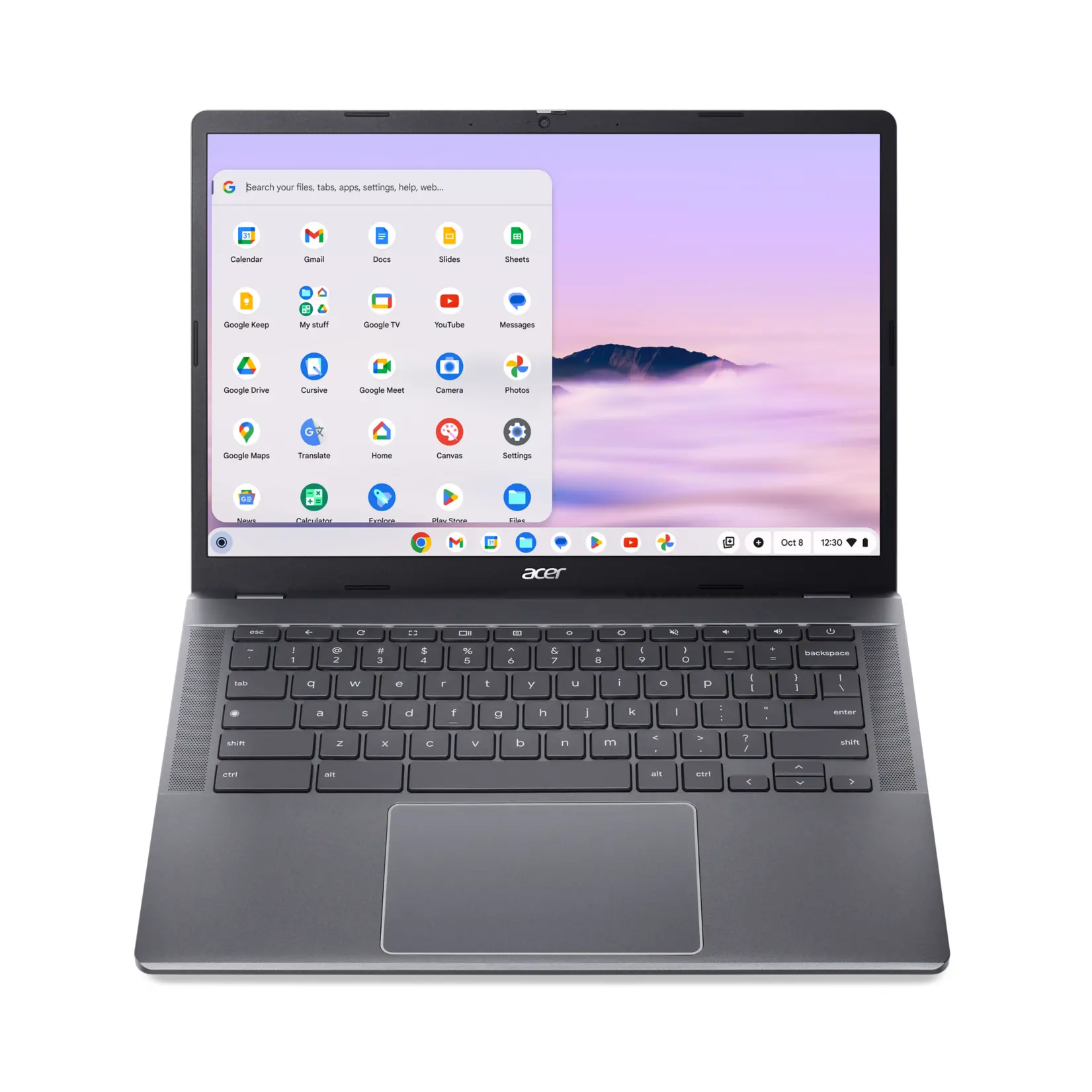 Laptop chromebook Acer Chromebook Plus 514 Google AI laptop CB514-3H-R36J 14" R5 7520C 8GB RAM 512GB Dysk SSD ChromeOS Szary