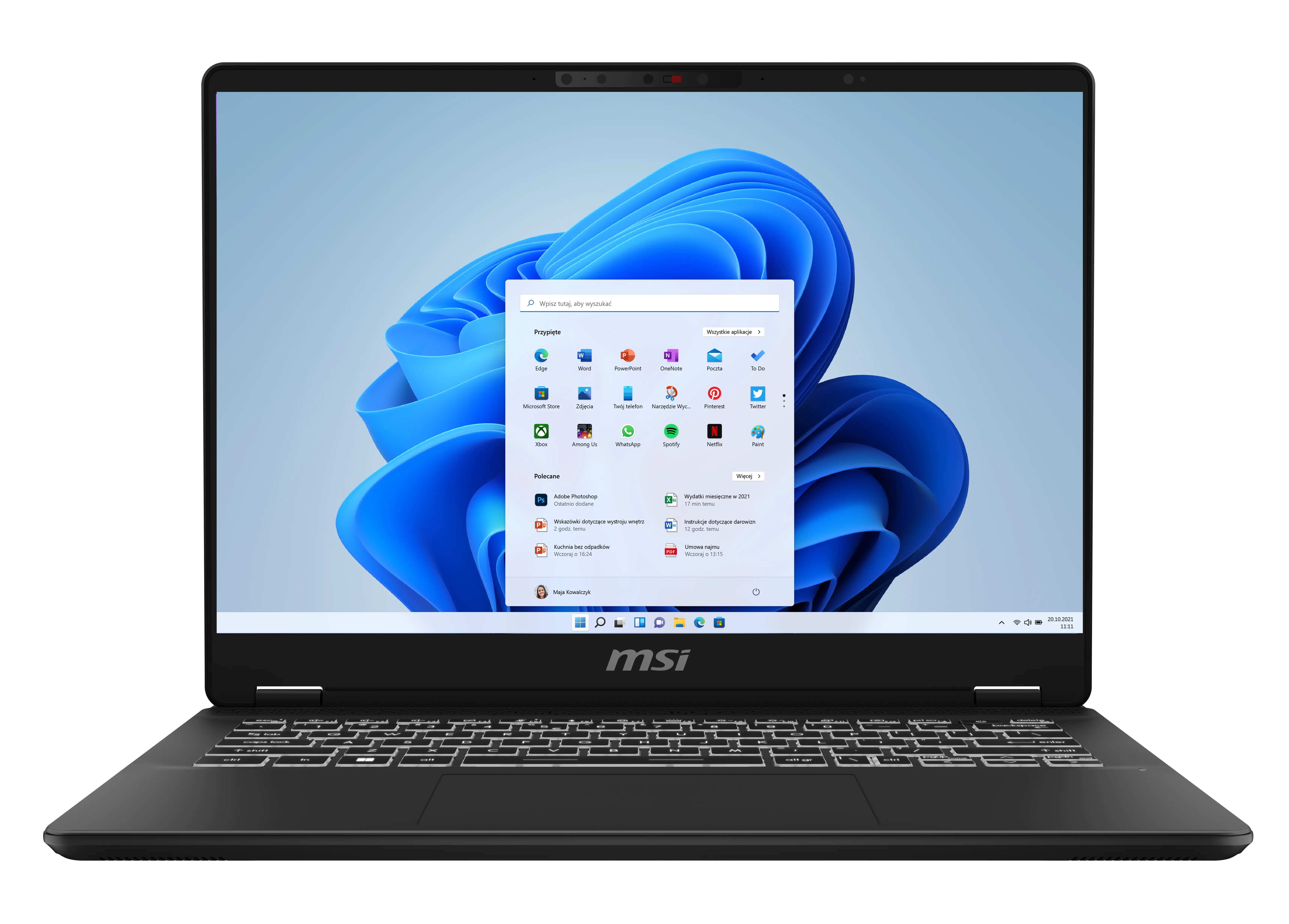 Laptop ultrabook MSI Prestige 14 AI Studio C1VEG-051PL 14" Ultra 7 155H 32GB RAM 1TB Dysk SSD RTX4050 DLSS3 Win11 Szary Funkcje AI