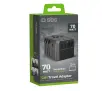 Adapter podróżny SBS TEADAPTGAN70WUNI GaN Travel Adapter 70W EU, UK, USA, AUS