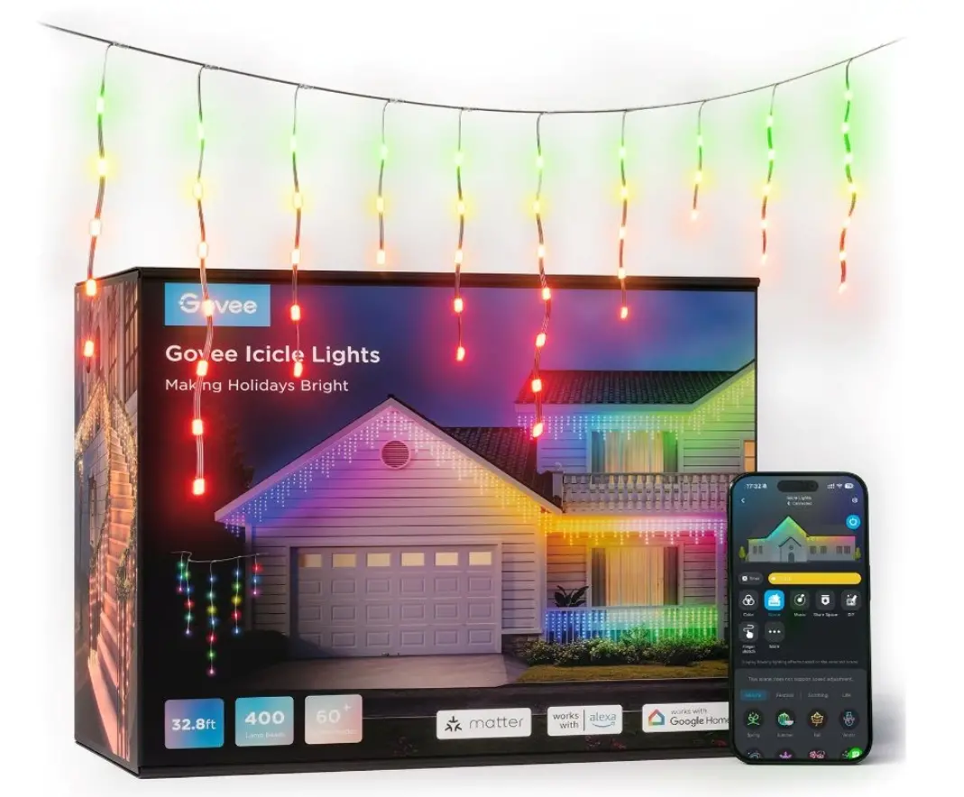 Łańcuch świetlny Govee sople LED RGB 10m