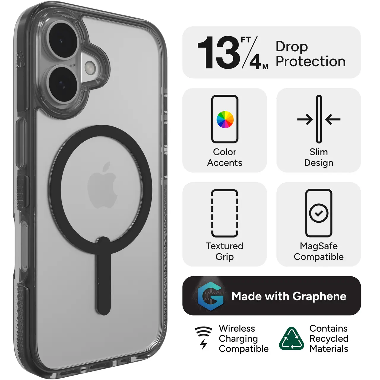 Etui Zagg Santa Cruz Snap MagSafe do iPhone 16 Plus Zielony